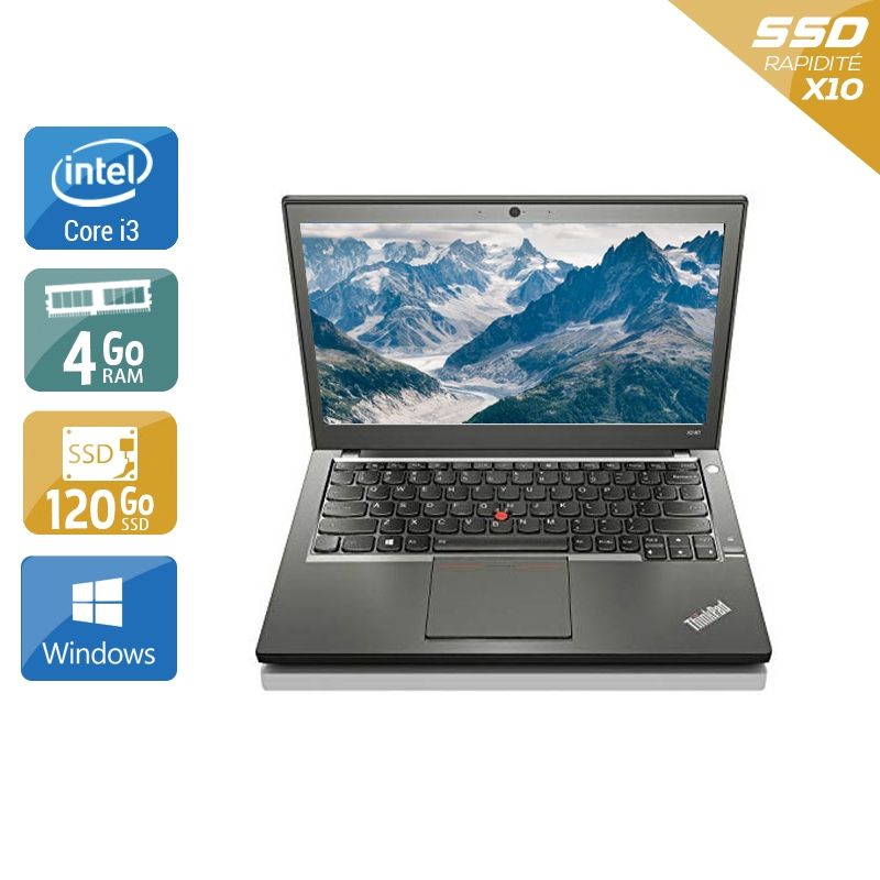 Lenovo ThinkPad X240 i3 4Go RAM 120Go SSD Windows 10