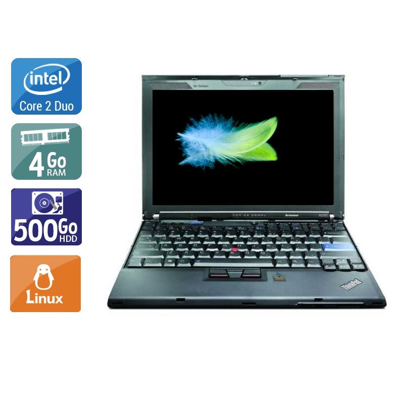 Lenovo ThinkPad X200 Core 2 Duo 4Go RAM 500Go HDD Linux
