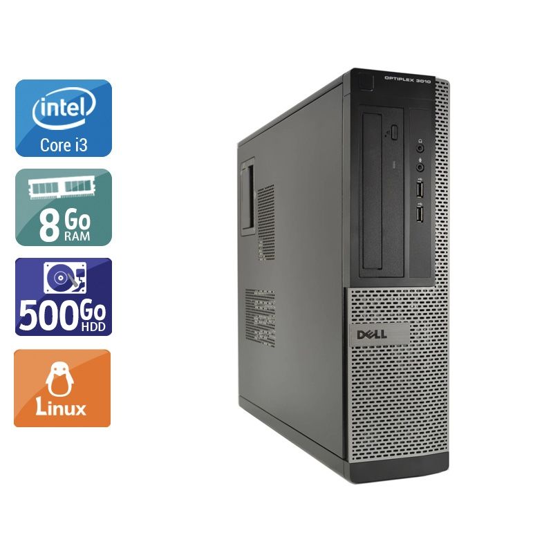 Dell Optiplex 3010 Desktop i3 8Go RAM 500Go HDD Linux