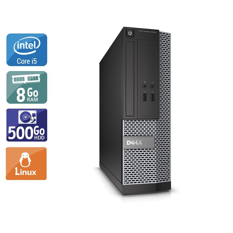 Dell Optiplex 3010 SFF i5 8Go RAM 500Go HDD Linux