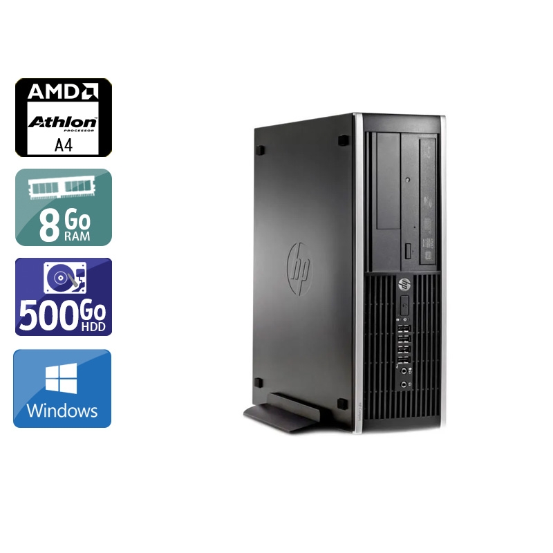 HP Compaq Pro 6305 SFF AMD A4 - 8Go RAM 500Go HDD Windows 10  Très bon étatOccasion certifiée reconditionnée Bon état -  reconditionné disponible sur Kiatoo
