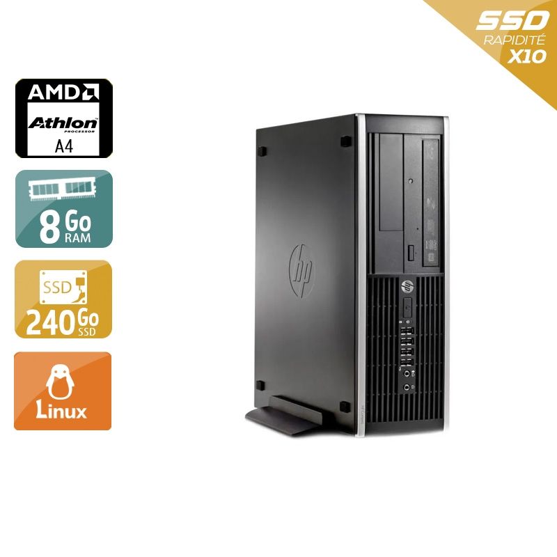 HP Compaq Pro 6305 SFF AMD A4 8Go RAM 240Go SSD Linux