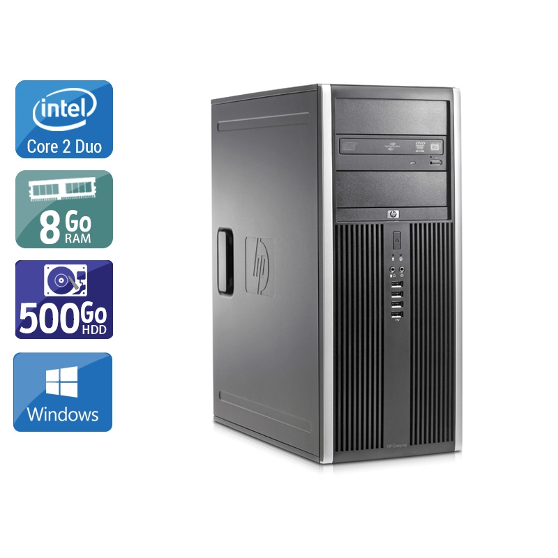 HP Compaq Elite 8000 Tower Core 2 Duo - 8Go RAM 500Go HDD Windows 10  Bon étatOccasion certifiée reconditionnée Bon état -  reconditionné disponible sur Kiatoo