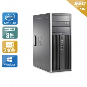 HP Compaq Elite 8000 Tower Core 2 Duo 8Go RAM 240Go SSD Windows 10
