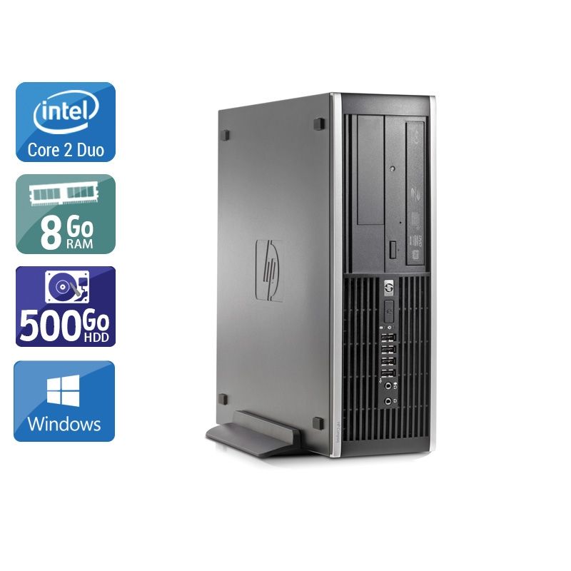 HP Compaq Elite 8000 SFF Core 2 Duo 8Go RAM 500Go HDD Windows 10