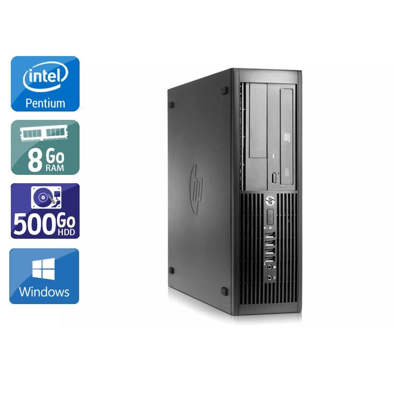 HP Compaq Pro 4300 SFF Pentium G Dual Core 8Go RAM 500Go HDD Windows 10