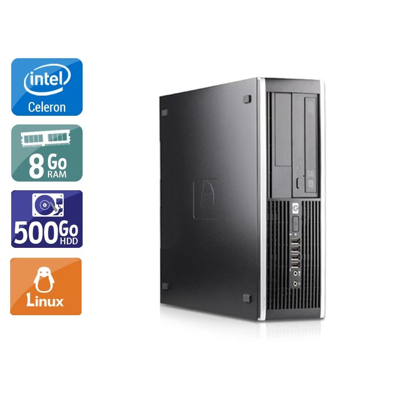 HP Compaq Pro 6000 SFF Celeron Dual Core 8Go RAM 500Go HDD Linux