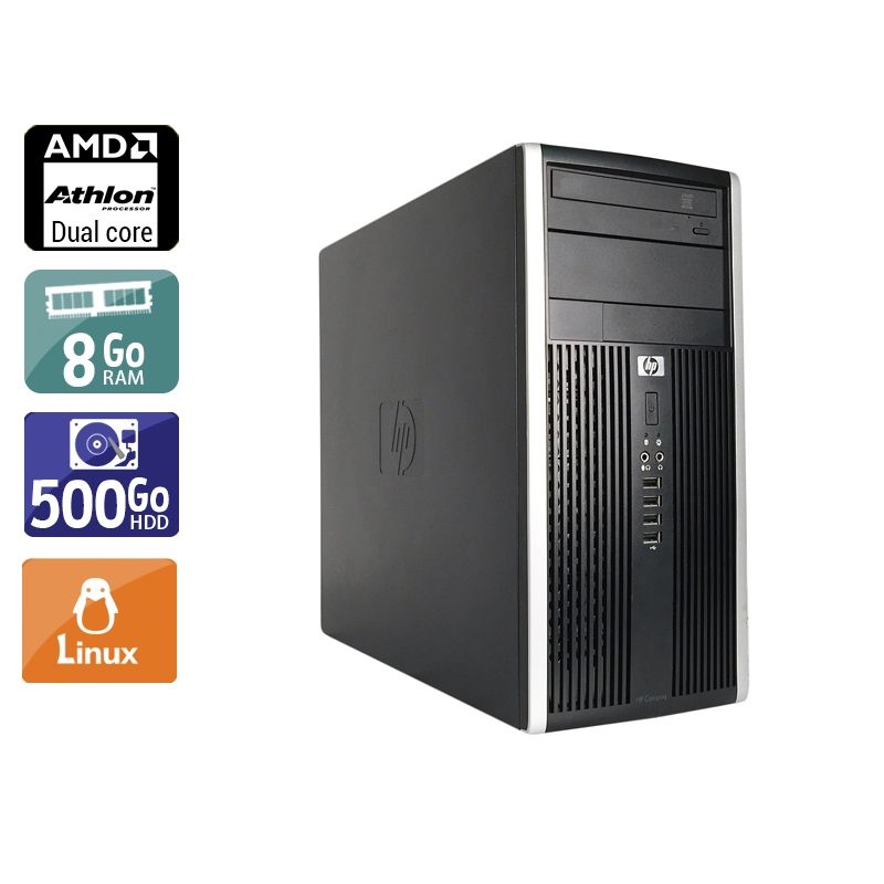 HP Compaq Pro 6005 Tower AMD Athlon Dual Core 8Go RAM 500Go HDD Linux