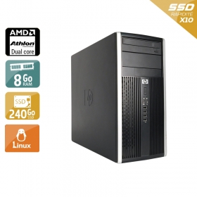 HP Compaq Pro 6005 Tower AMD Athlon Dual Core 8Go RAM 240Go SSD Linux