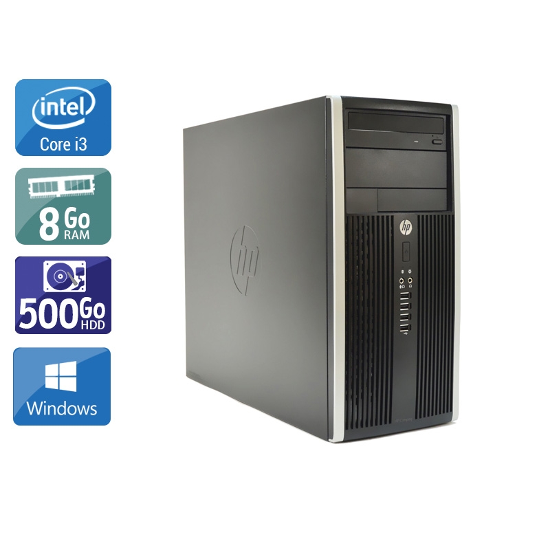 HP Compaq Pro 6200 Tower i3 - 8Go RAM 500Go HDD Windows 10  Bon étatOccasion certifiée reconditionnée Bon état -  reconditionné disponible sur Kiatoo