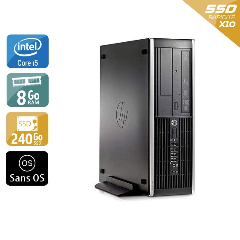HP Compaq Pro 6200 SFF i5 8Go RAM 240Go SSD Sans OS