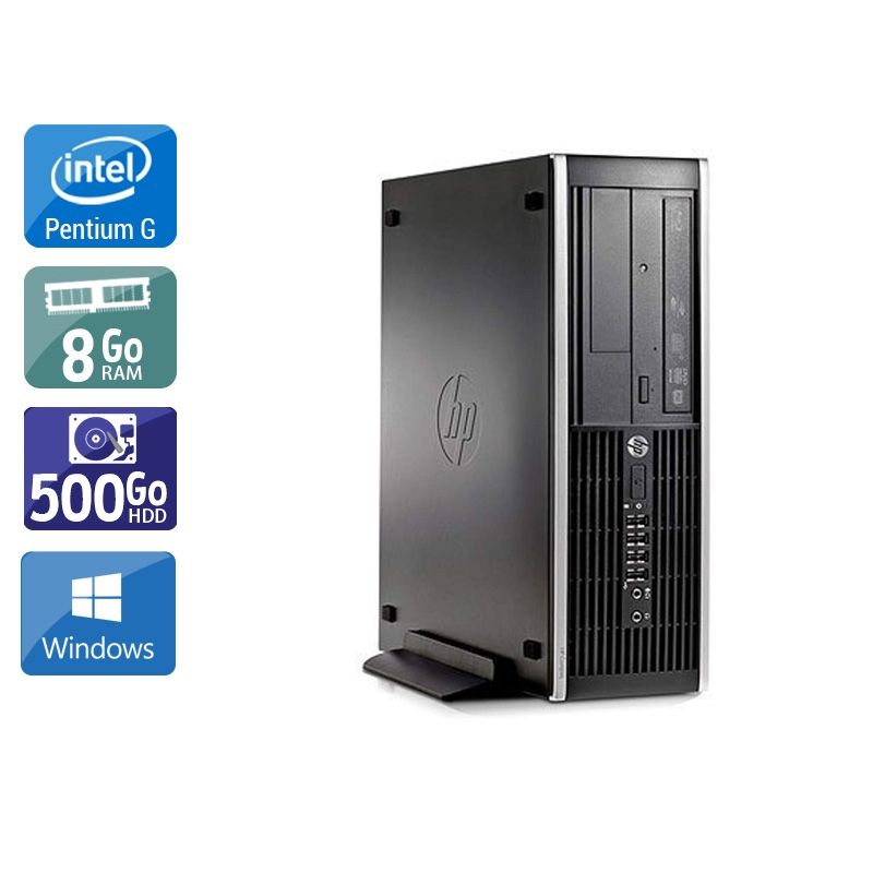 HP Compaq Pro 6200 SFF Pentium G Dual Core 8Go RAM 500Go HDD Windows 10