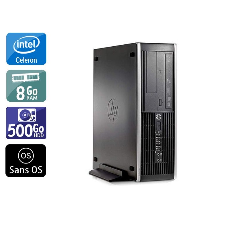 HP Compaq Pro 6300 SFF Celeron Dual Core 8Go RAM 500Go HDD Sans OS