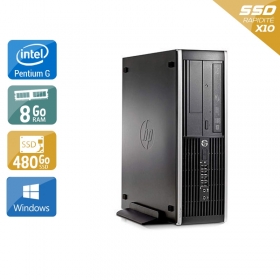 HP Compaq Pro 6300 SFF Pentium G Dual Core 8Go RAM 480Go SSD Windows 10