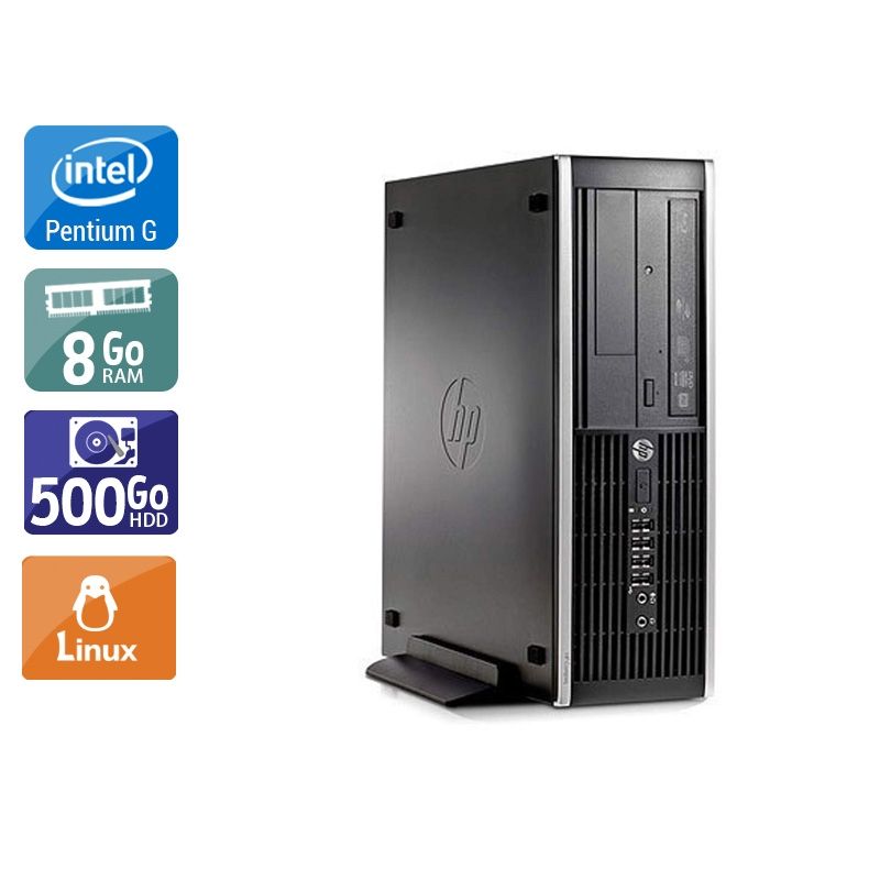 HP Compaq Pro 6300 SFF Pentium G Dual Core 8Go RAM 500Go HDD Linux