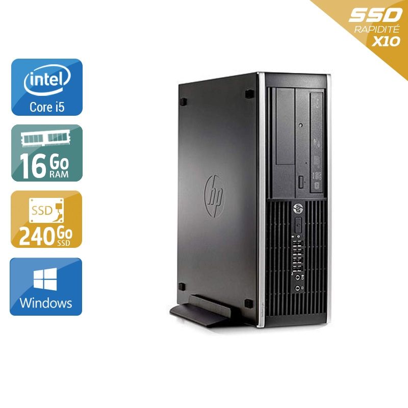 HP Compaq Pro 6300 SFF i5 16Go RAM 240Go SSD Windows 10