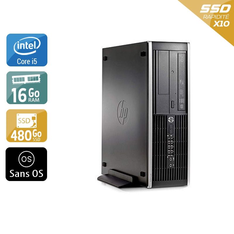 HP Compaq Pro 6300 SFF i5 16Go RAM 480Go SSD Sans OS