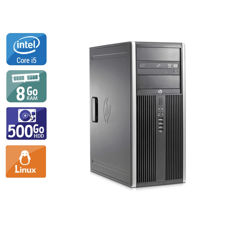 HP Compaq Elite 8200 Tower i5 - 8Go RAM 500Go HDD Linux  Bon étatOccasion certifiée reconditionnée Bon état -  reconditionné disponible sur Kiatoo