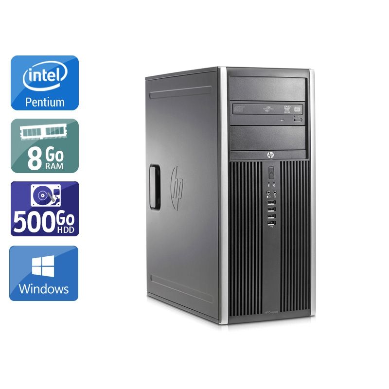 HP Compaq Elite 8200 Tower Pentium G Dual Core 8Go RAM 500Go HDD Windows 10