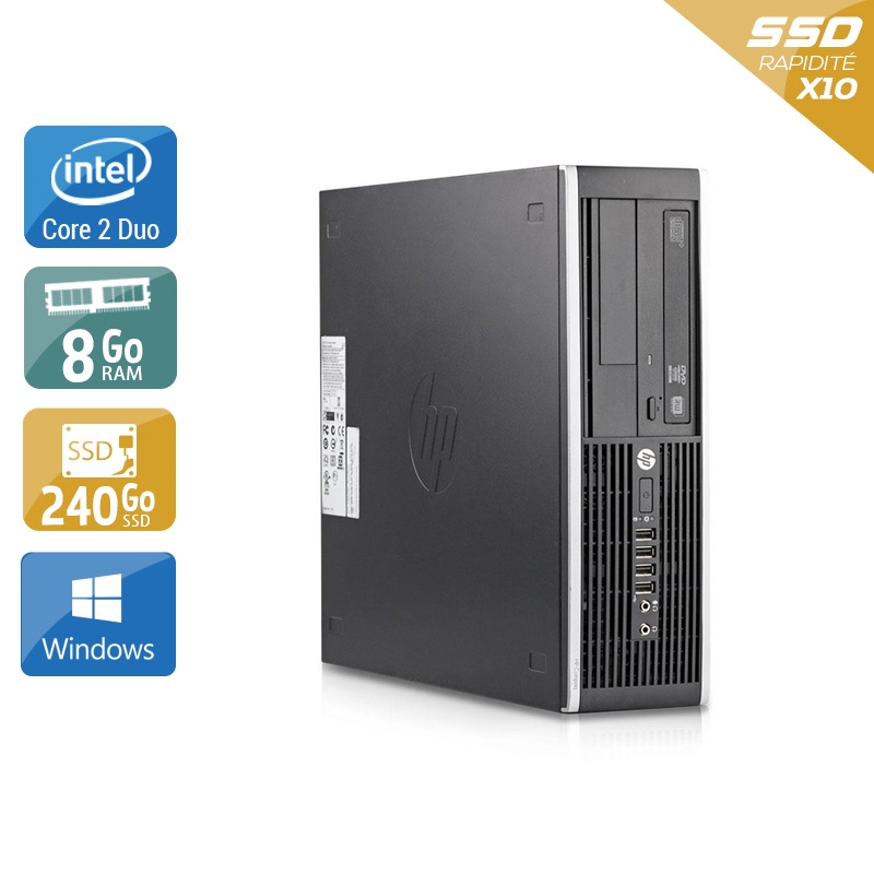 Acheter HP Compaq Elite 8200 SFF Core 2 Duo - 8Go RAM 240Go SSD Windows 10 Très bon étatOccasion certifiée reconditionnée Bon état - 232,50 € HP Compaq Elite 8200 SFF Core 2 Duo - 8Go RAM 240Go SSD Windows 10 Très bon étatOccasion certifiée reconditionnée Bon état - reconditionné disponible sur Kiatoo
