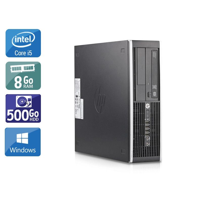 HP Compaq Elite 8200 SFF i5 8Go RAM 500Go HDD Windows 10