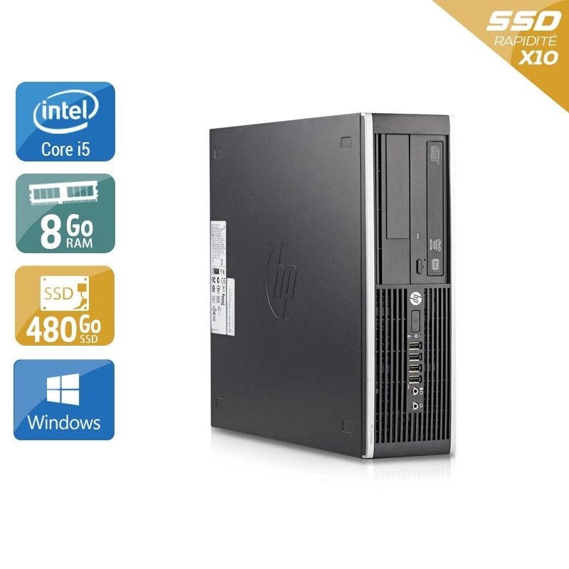 HP Compaq Elite 8200 SFF i5 8Go RAM 480Go SSD Windows 10