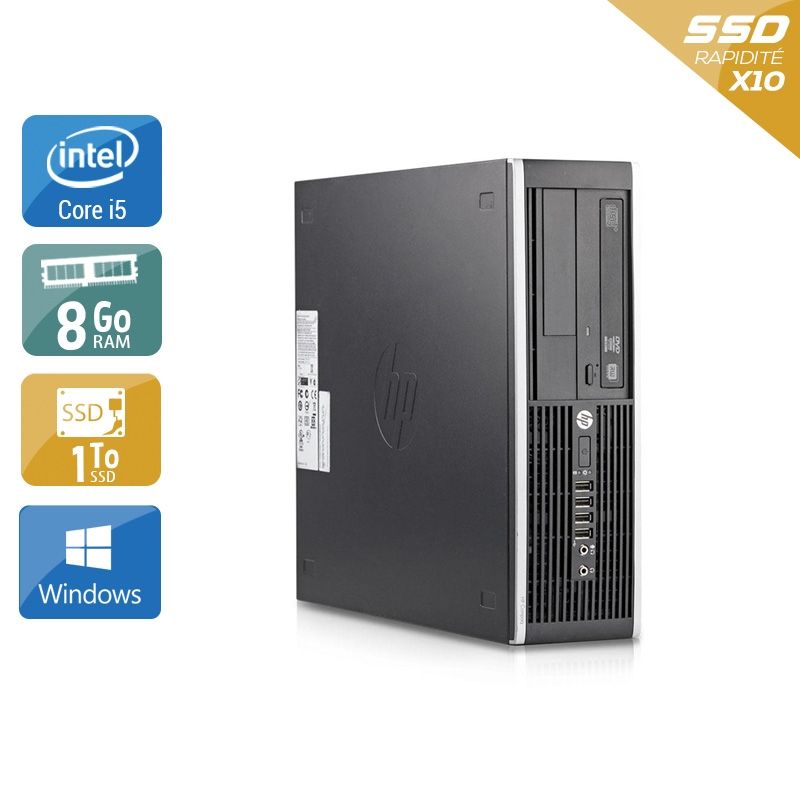 HP Compaq Elite 8200 SFF i5 8Go RAM 1To SSD Windows 10