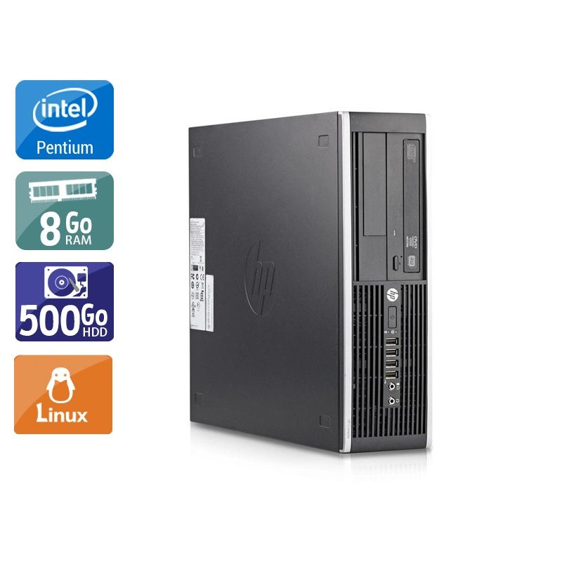 HP Compaq Elite 8200 SFF Pentium G Dual Core 8Go RAM 500Go HDD Linux