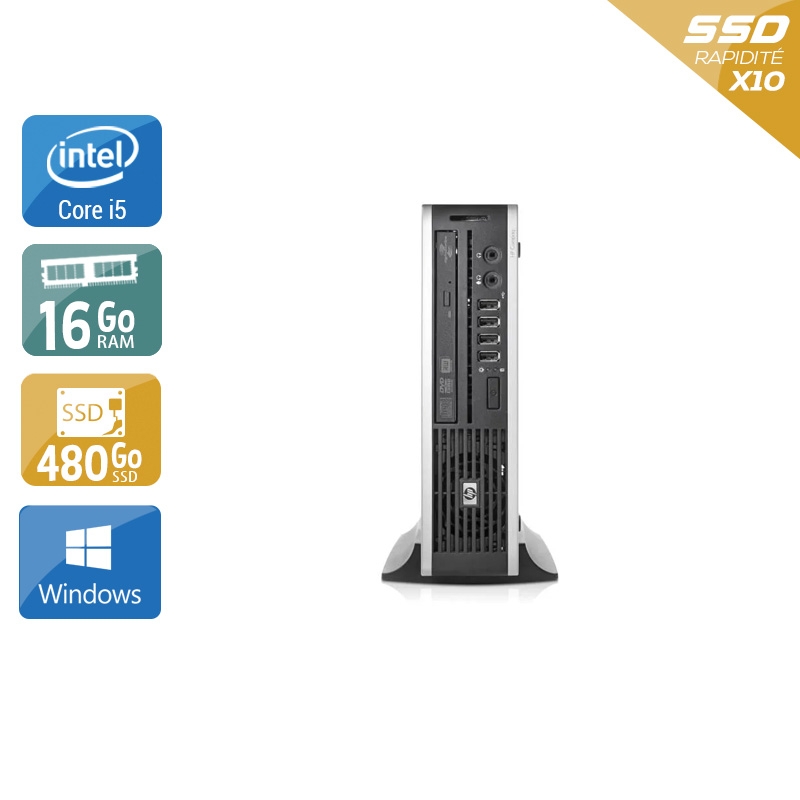 HP Compaq Elite 8200 USDT i5 - 16Go RAM 480Go SSD Windows 10  Très bon étatOccasion certifiée reconditionnée Bon état -  reconditionné disponible sur Kiatoo