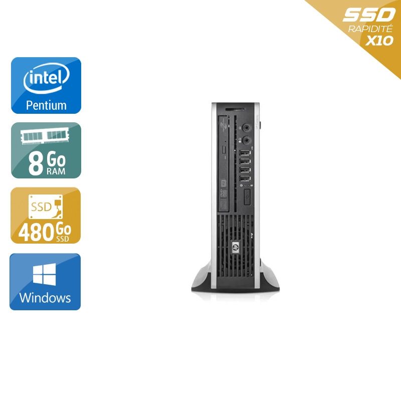 HP Compaq Elite 8200 USDT Pentium G Dual Core 8Go RAM 480Go SSD Windows 10