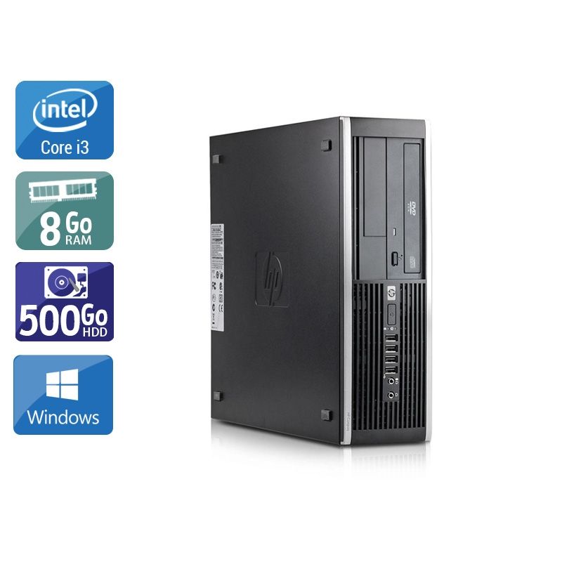 HP Compaq Elite 8300 SFF i3 8Go RAM 500Go HDD Windows 10