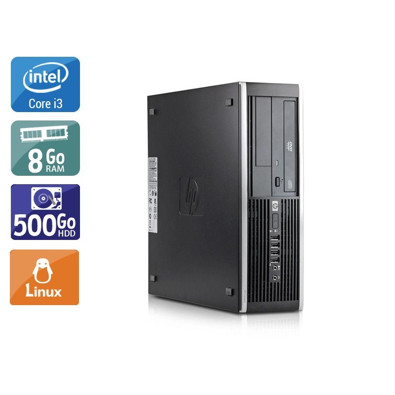 HP Compaq Elite 8300 SFF i3 8Go RAM 500Go HDD Linux