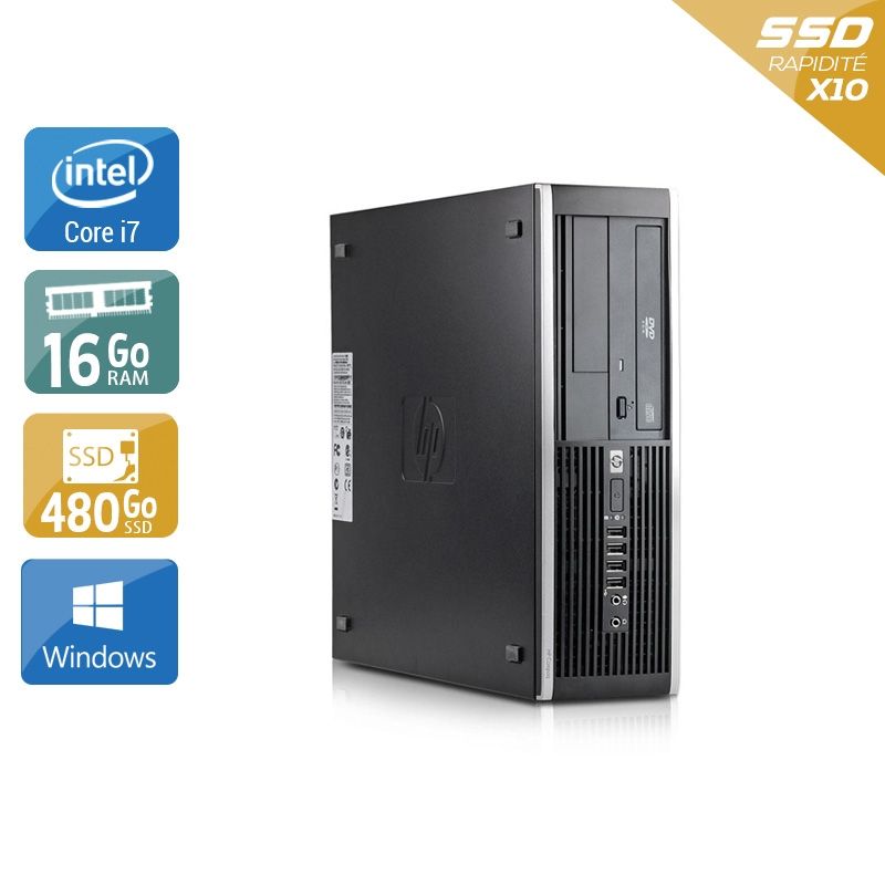HP Compaq Elite 8300 SFF i7 16Go RAM 480Go SSD Windows 10