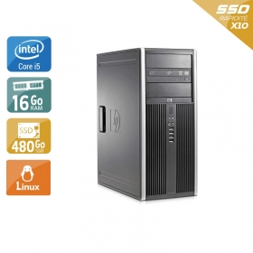HP Compaq Elite 8300 Tower i5 16Go RAM 480Go SSD Linux