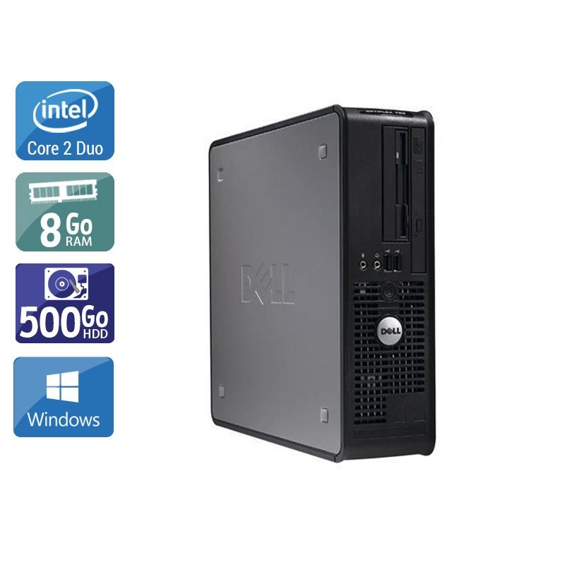 Dell Optiplex 380 Desktop Core 2 Duo 8Go RAM 500Go HDD Windows 10