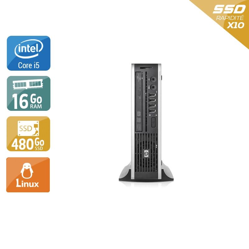 HP Compaq Elite 8300 USDT i5 16Go RAM 480Go SSD Linux