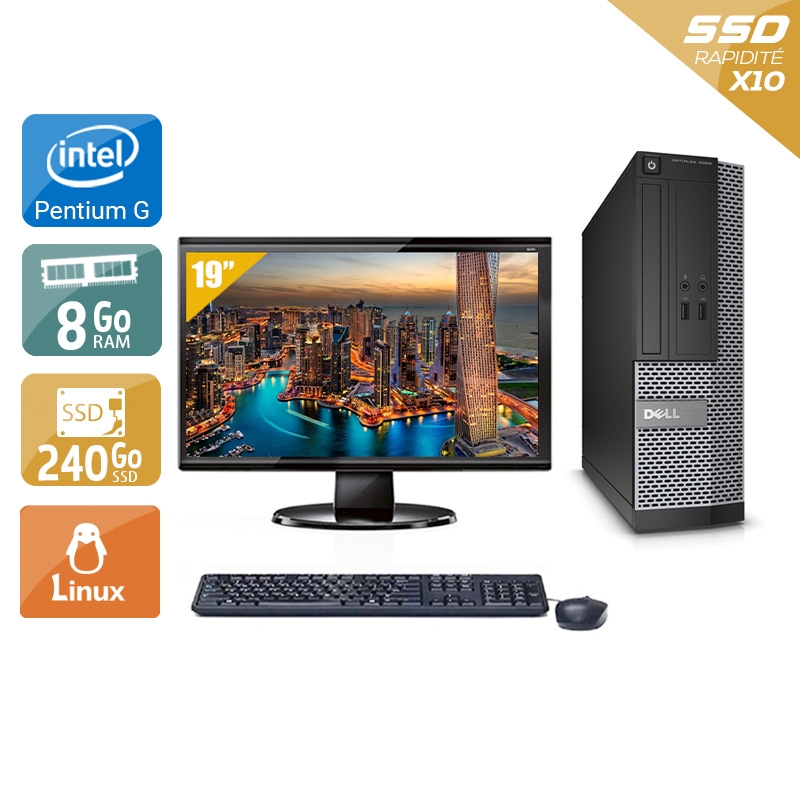 Acheter Dell Optiplex 3020 SFF Pentium G Dual Core + Écran - 19'' 8Go RAM 240Go SSD Linux Bon étatOccasion certifiée reconditionnée Bon état - 224,17 € Dell Optiplex 3020 SFF Pentium G Dual Core + Écran - 19'' 8Go RAM 240Go SSD Linux Bon étatOccasion certifiée reconditionnée Bon état - reconditionné disponible sur Kiatoo