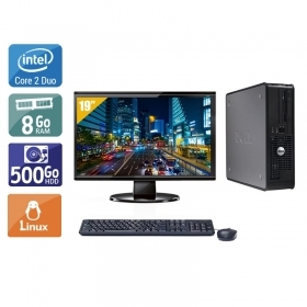 Dell Optiplex 380 Desktop Core 2 Duo avec Écran 19 pouces 8Go RAM 500Go HDD Linux