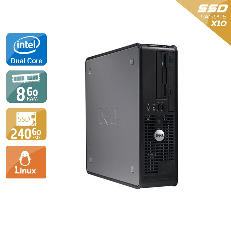 Dell Optiplex 380 SFF Dual Core - 8Go RAM 240Go SSD Linux  Bon étatOccasion certifiée reconditionnée Bon état -  reconditionné disponible sur Kiatoo