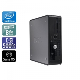 Dell Optiplex 380 SFF Dual Core 8Go RAM 500Go HDD Sans OS