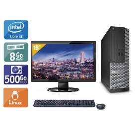 Dell Optiplex 3010 SFF i3 avec Écran 19 pouces 8Go RAM 500Go HDD Linux