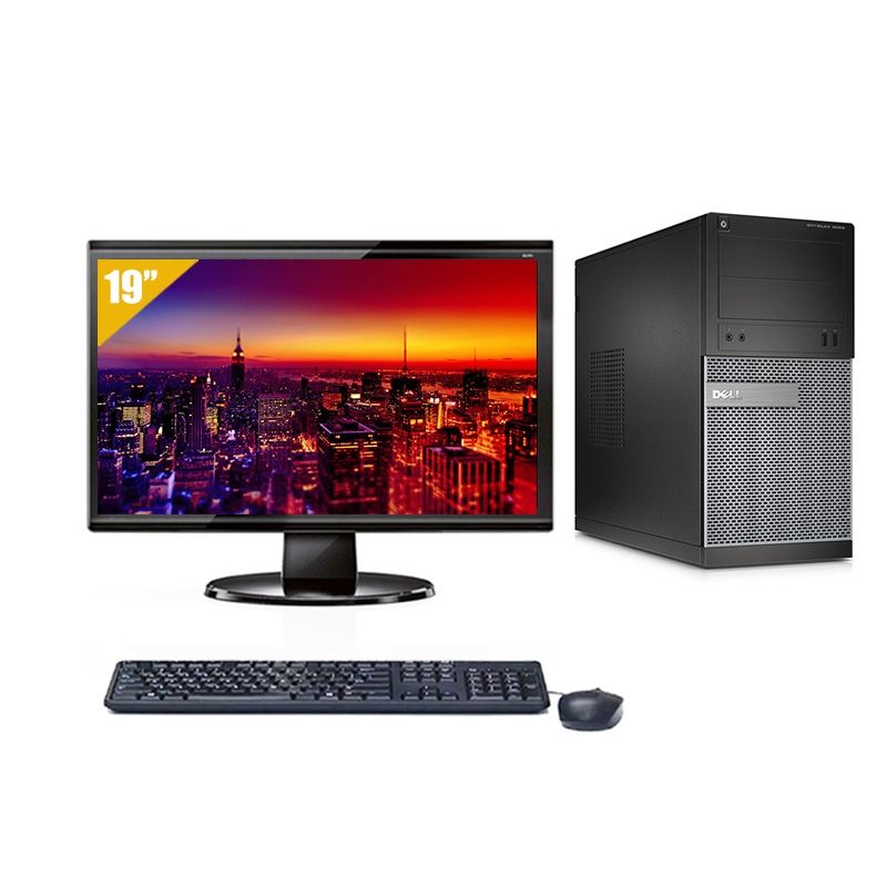 Dell Optiplex 3020 Tower i3 avec Écran 19 pouces 8Go RAM 240Go SSD Linux