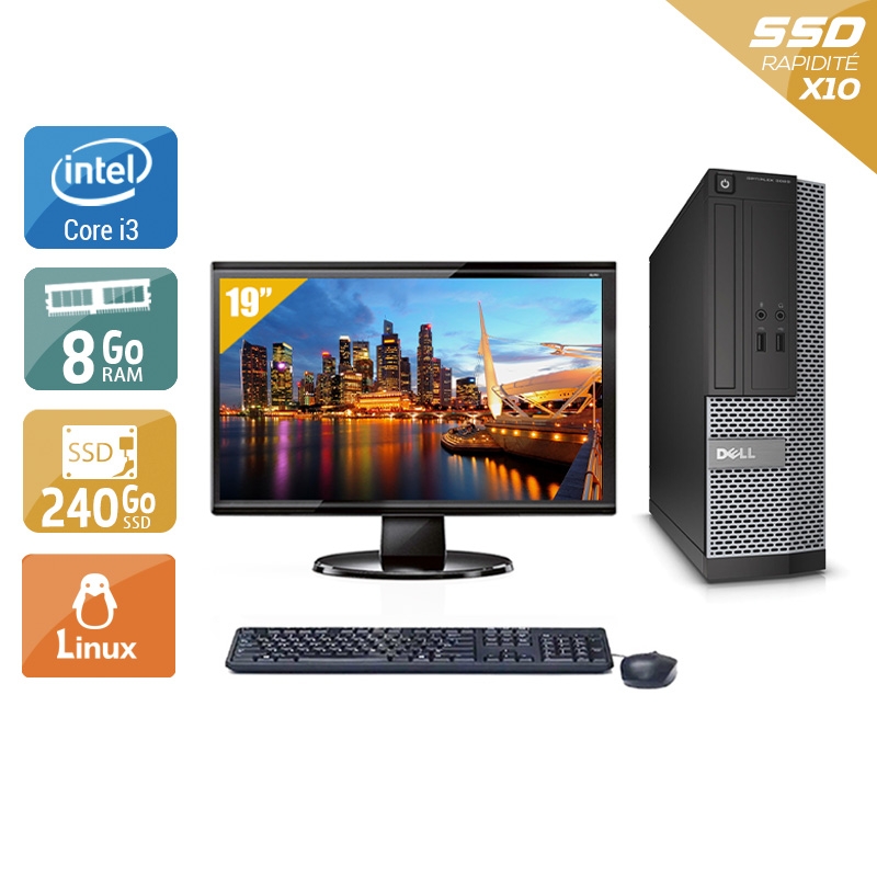 Acheter Dell Optiplex 3020 SFF i3 + Écran - 19'' 8Go RAM 240Go SSD Linux Bon étatOccasion certifiée reconditionnée - 224,17 € Dell Optiplex 3020 SFF i3 + Écran - 19'' 8Go RAM 240Go SSD Linux Bon étatOccasion certifiée reconditionnée - reconditionné disponible sur Kiatoo