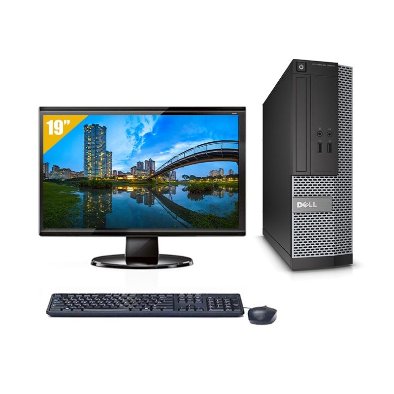 Dell Optiplex 3020 SFF i5 avec Écran 19 pouces 8Go RAM 240Go SSD Windows 10