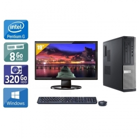 Dell Optiplex 3010 Desktop Pentium G Dual Core avec Écran 19 pouces 8Go RAM 320Go HDD Windows 10