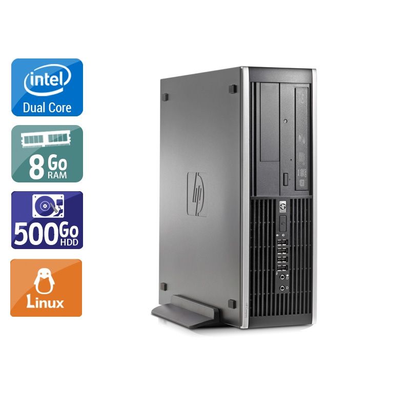 HP Compaq Elite 8000 SFF Dual Core 8Go RAM 500Go HDD Linux