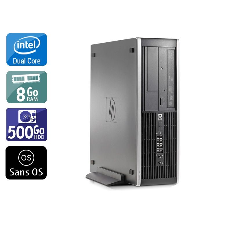 HP Compaq Elite 8000 SFF Dual Core 8Go RAM 500Go HDD Sans OS