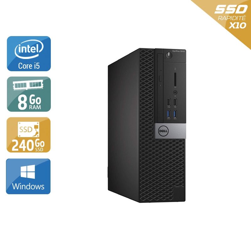 Dell Optiplex 5040 SFF i5 8Go RAM 240Go SSD Windows 10