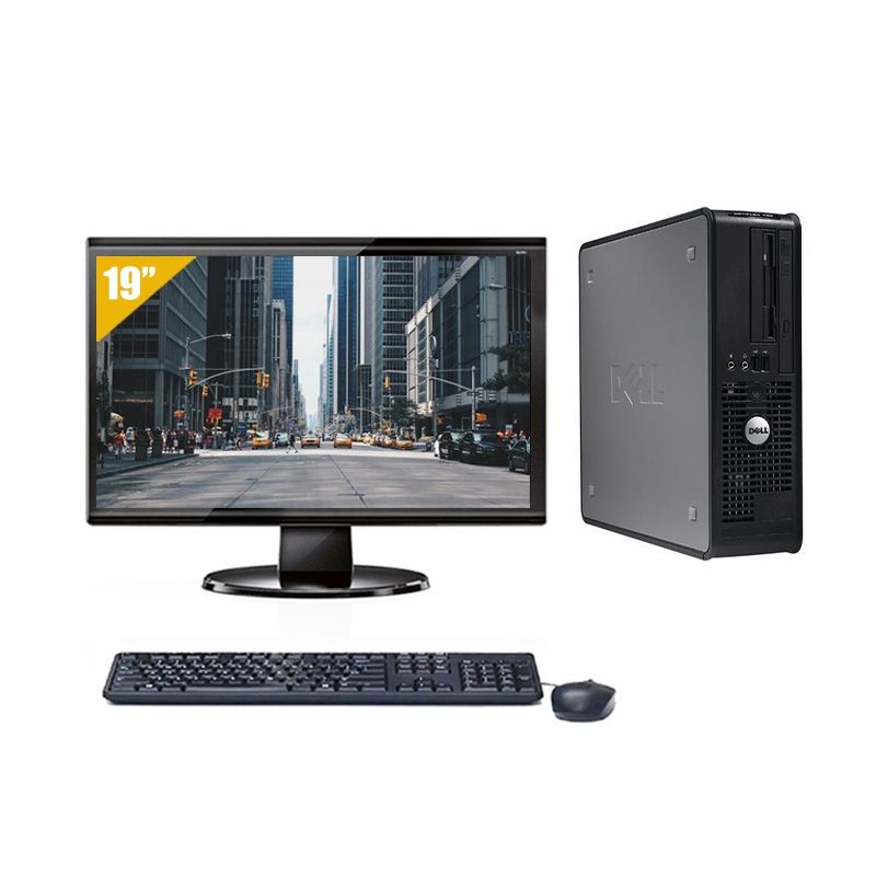 Dell Optiplex 380 SFF Dual Core avec Écran 19 pouces 8Go RAM 500Go HDD Windows 10