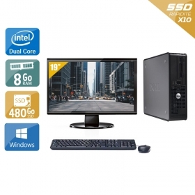 Dell Optiplex 380 SFF Dual Core avec Écran 19 pouces 8Go RAM 480Go SSD Windows 10